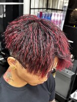 ヘアーグランデシーク(Hair Grande Seeek)&nbsp;赤メッシュ/ツイスト/ツイストパーマ/パイルツイスト/ツイスパ