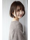 黄金バランスのひし形ボブ