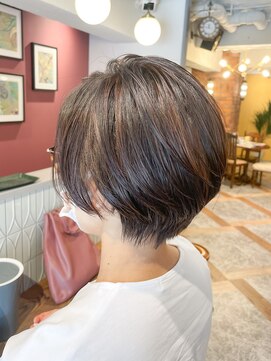 ムーン(moon) #ショート#マロンショート#Aラインボブ#かきあげ