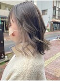 ヘアメイクオズ＆佐藤魁人　インナーカラーベージュ