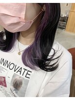 ディードットログ 大和西大寺店(D.Log)&nbsp;ピンクパープル　イヤリングカラー　インナーカラー　大和西大寺