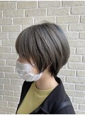大人ナチュラルショート×ツートンカラー【髪質改善】