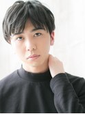マットな質感◎暗髪マニッシュ束感メンズカットE越谷