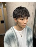 波巻きパーマ