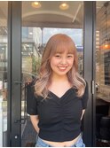 #ミルクティーベージュ#ケアブリーチ