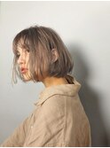 表参道駅/レイヤーカット/顔周り/ボブ/ダブルカラー/ブリーチ