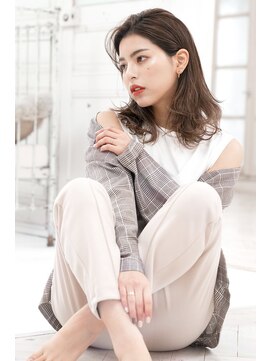 ルル(lulu.) 抜け感フレンチウェーブ×☆Sラインセミディ
