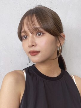 ノイ(noi) 顔周りレイヤーカットくびれヘアミルクティーベージュカラー