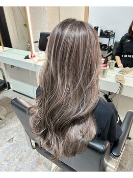 ブレンド 渋谷(BLend) ハイライトブルージュマチルダボブインナーグレージュ前髪