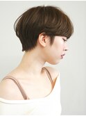 オリーブベージュ/ウェットヘア/ショートヘア/30代/40代/50代