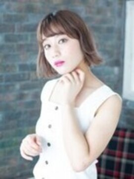 フラミューム 藤沢(flammeum) ミニボブ×透けバング【藤沢】