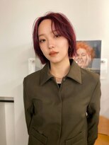 トナリ(tonari)&nbsp;レイヤーボブ×ボルドーカラー