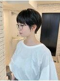 ショートボブ/簡単スタイリング/丸みショート/可愛い/20代30代