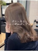 ブリーチなし！ヘーゼルベージュ