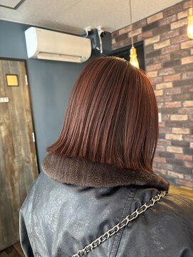 ユニコヘア(unico hair) ボブ×レッド