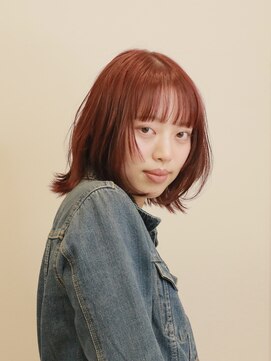 アルティファータ(artifata) ピンクカラー　ブリーチなしカラー　ボブレイヤー