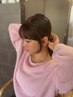 前髪と顔まわりカット