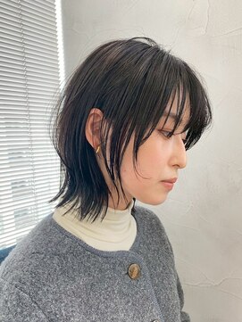 ワク(WAKU) 【WAKU】ミディアムレイヤー/シアーブラウン/透明感カラー