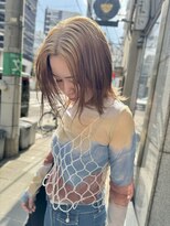 シアー(siar)&nbsp;ブリーチ　ダブルカラー　髪質改善　レイヤーカット　ボブ