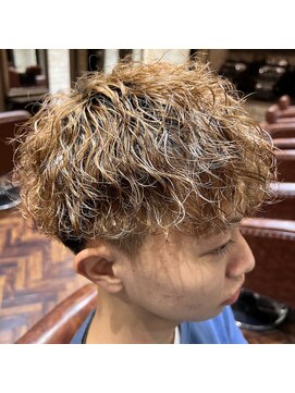 シャル 八王子(shalu) マッシュ＋波巻きスパイラルパーマ＋ブリーチパーマ