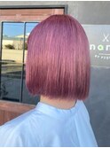 大人っぽさ満開!!深みラベンダーピンク◎ブリーチ×ピンク/20代