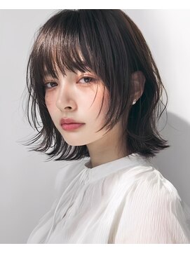 ミシェリー 新宿店(misherry) 簡単スタイリング☆顔周りレイヤー×外はねぷつっとボブ韓国風