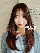 ジュノヘアージャパン 表参道(JUNO HAIR JAPAN) 【光に当たると赤みが分かる!】ナチュラルな女神韓国カラー!