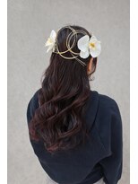 ヴィサージュアクト(VISAGE a.c.t)&nbsp;胡蝶蘭×水引の大人可愛いハーフアップ