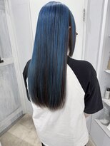 シー ヘアデザイン(see hair design)&nbsp;ブルーアンブレラカラー