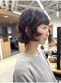 レイヤーボブ　ボブパーマ パーマ ミニボブ 切りっぱなしボブ