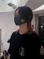 ビビディ バビディ ブー 河原町三条店(Bibbidi.bobbidi.boo) ◎ロングウルフ//顔まわりレイヤーダブルカラー/ピンク◎