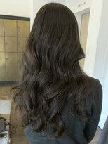 ヘアーアイスカルテット(HAIR ICI QUARTET)&nbsp;20代30代透明感◎ブリーチなしグレージュ×ウェーブ巻き髪