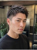 Men's/ショート/ソフトモヒカン/ダークブラウン