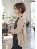 ライクバイコトナ 越谷(RIKE by kotona)&nbsp;ショートボブ髪型20代30代40代50代前髪あり前髪なし面長丸顔越谷