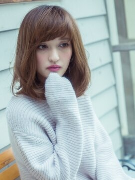 ヘアーワークスクリエイション ミディアムボブ北欧スタイル