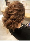 編み込みルーズアップ