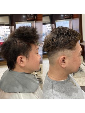 リライト ［relight尼崎］カール感を出したフェードスタイル