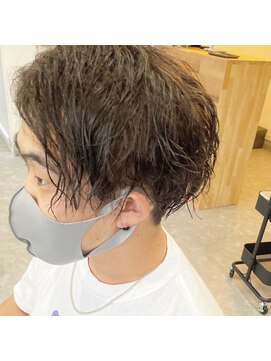 フゥ 宇都宮(FeU) ニュアンスマッシュスリークパーマ　イケメンアッシュ