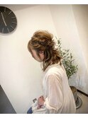 ゆるふわハーフアップ
