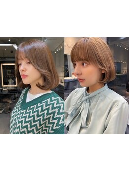 [カット+トリートメント\4800]顔周り/前髪で作る韓国くびれヘア。小顔/女性らしさも手に入る韓国ヘア[池袋]