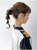 高めの玉ねぎポニー♪ 渋谷ヘアセットschritt mutsuki