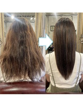 ジャンプッシュ 平尾(JUMPUSH) 【平尾美容院 】酸性ストレート×酸性ストレート×髪質改善