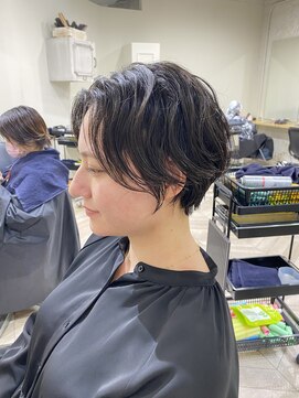 エル(EL by green) 《tomi》シースルーショート×ニュアンスパーマ