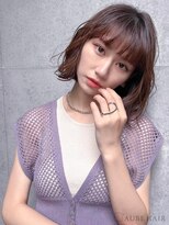 オーブ ヘアー クレイ 高知3号店(AUBE HAIR clay) 20代・30代_ナチュラルブラウンボブ