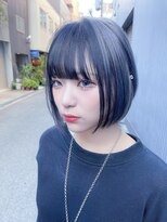 ボックスミコ(Box mico.)&nbsp;【BOXmico.】クールな前下がりボブ×セクショングレイカラー