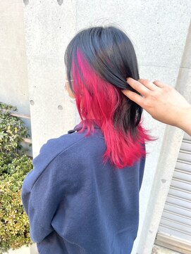 シモキタジャムズ ホットピンク*インナーカラー/デザインカラー/ピンクカラー