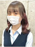隠せるおしゃれ！バレないインナーカラーピンク　表参道美容室