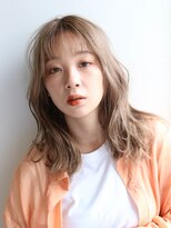 ノイ 千歳船橋(noi)&nbsp;セミロング/グレージュカラー/デザインカラー/シルキーベージュ