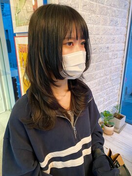 ヘアー アレス(hair ales) ミディアムウルフ ウルフエクステ