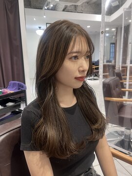 ボヌール オオサカ(Bonheur OSAKA) ココアブラウン×ゆる巻きロング